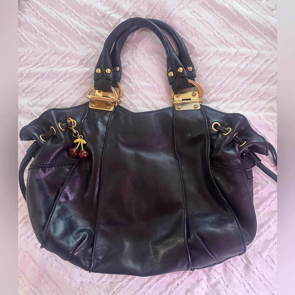 Steven Elegant Black Leather Women's Bag